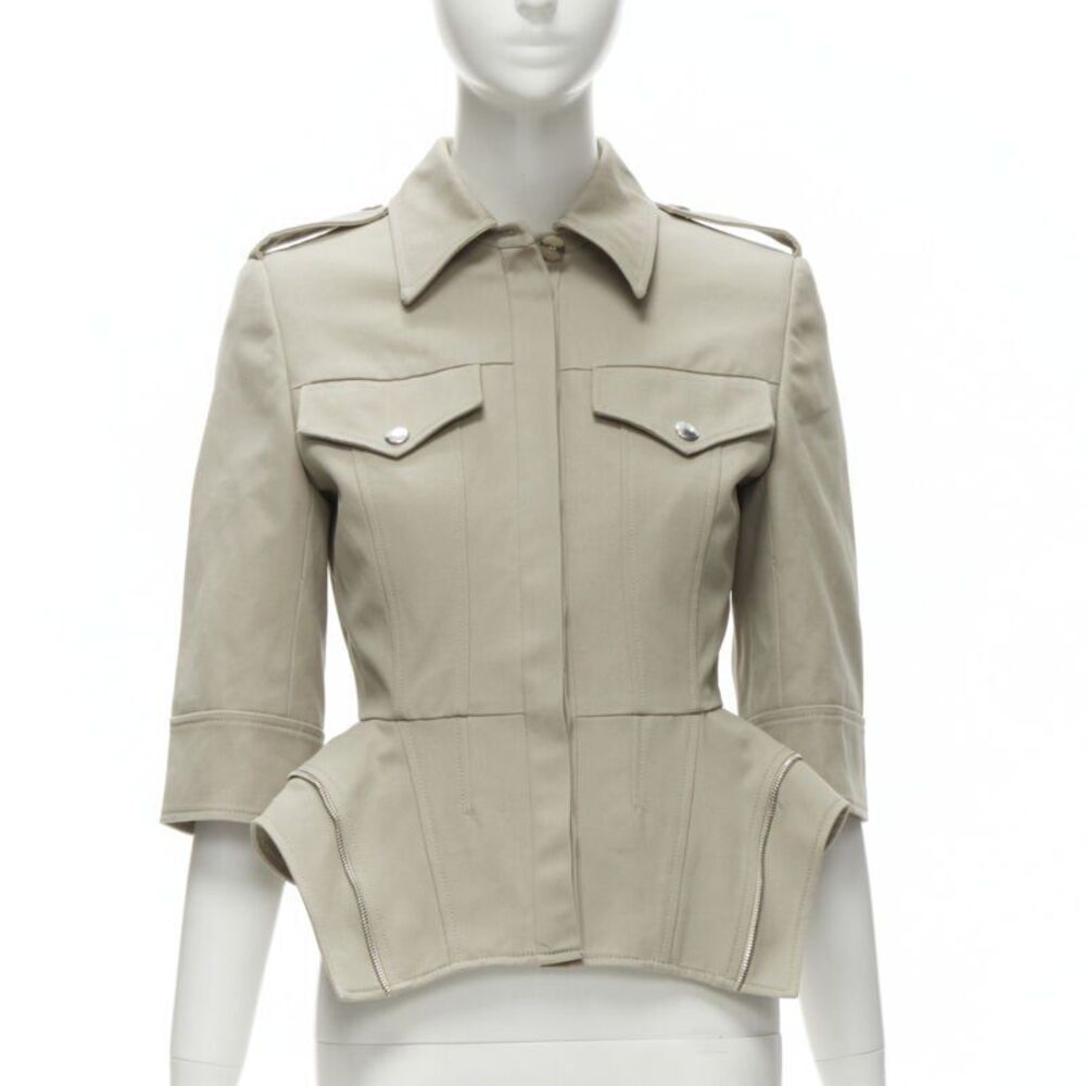 Alexander Mcqueen Peplum Utility Jacket